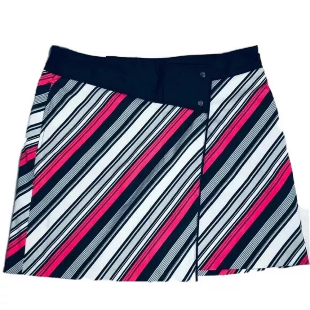 Greg Norman Skort Pink Black and White Golf Skirt